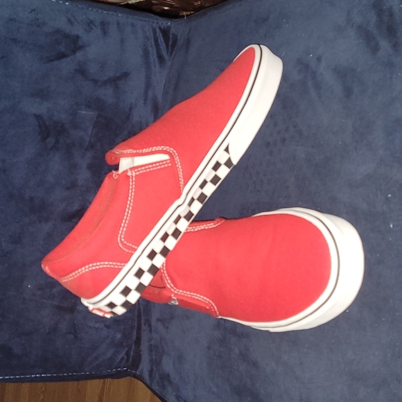 Vans Shoes New Vans Asher Checker Sidewall Racing Redhot Poshmark